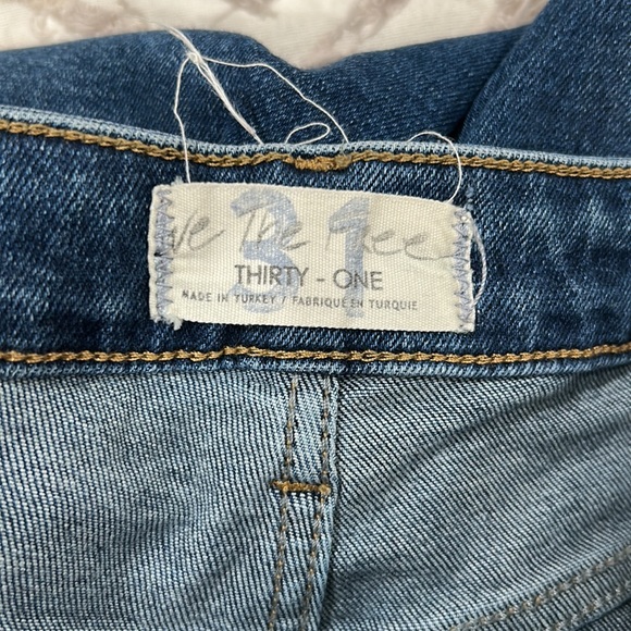 We the free high waist raw hem ankle denim - Picture 5 of 5